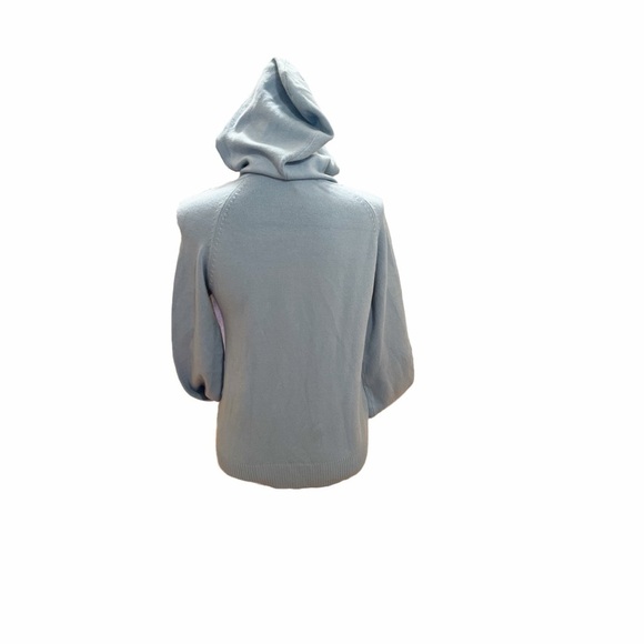French connection aqua sweater with a hood. Size L - Picture 5 of 9